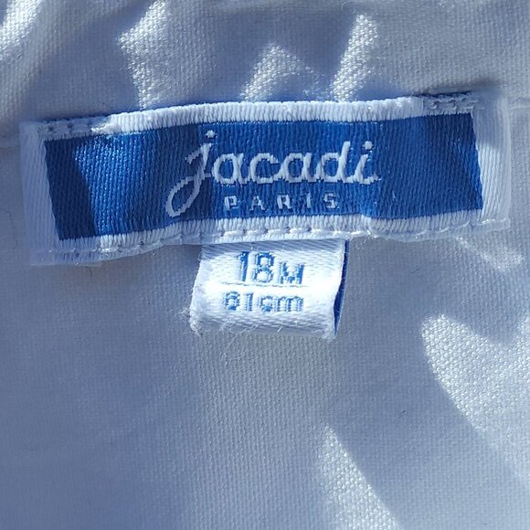 JACADI PARIS Baby boy Oxford shirt - jacadi white 18 M Button Up Shirt - Picture 4 of 6